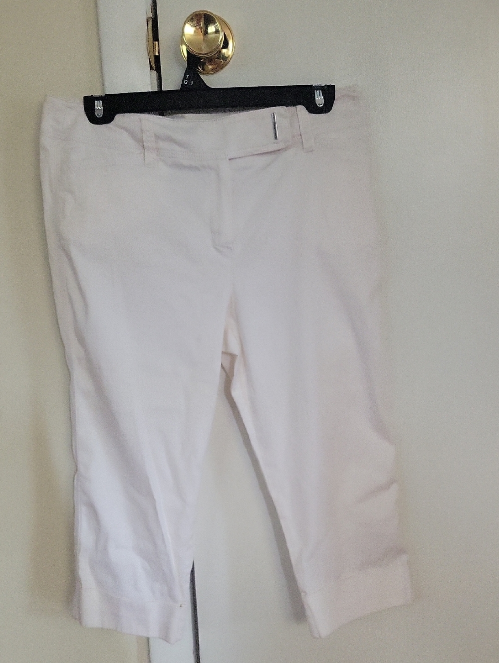 Zac And Rachel Sz 8 Petite Women’s White Cropped Stretch Pants
